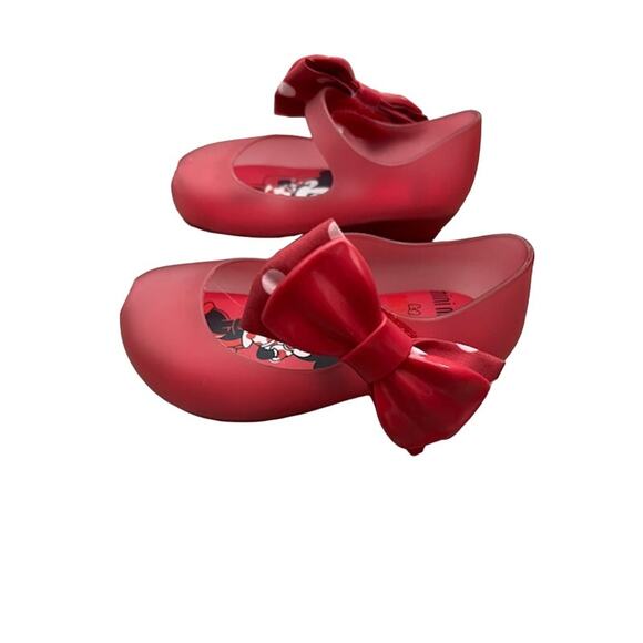 Mini Melissa Ultragirl + Minnie Mouse II Bow - Pink - Size 6 - Picture 1 of 5